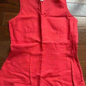 J. Crew V-Neck Red Top